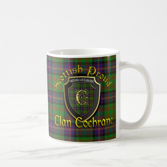 Clan Cochrane schottische stolze Schalen-Tassen Kaffeetasse (Rechts)