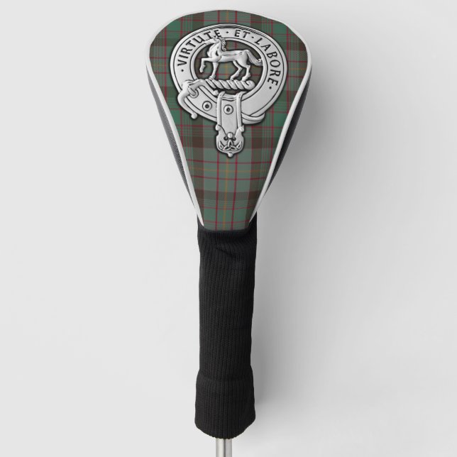 Clan Cochrane Wappen & Jagd Tartan Golf Headcover (Vorderseite)