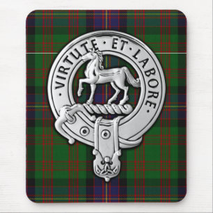 Clan Cochrane Wappen & Tartan Mousepad