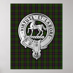 Clan Cochrane Wappen & Tartan Poster