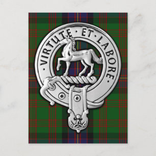 Clan Cochrane Wappen & Tartan Postkarte