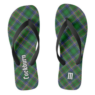Clan Cockburn Tartan Flip Flops