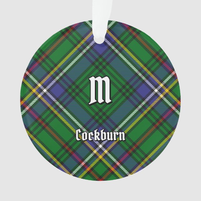 Clan Cockburn Tartan Ornament (Vorderseite)