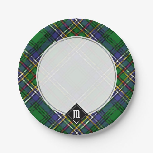 Clan Cockburn Tartan Pappteller (Vorderseite)