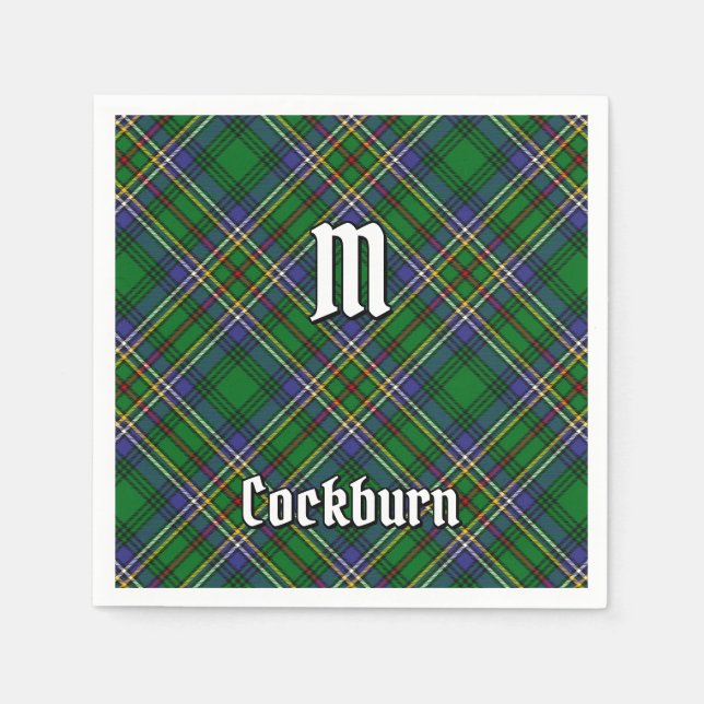 Clan Cockburn Tartan Serviette (Vorderseite)