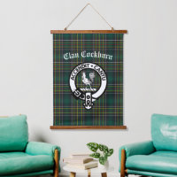 Clan Cockburn Wappen Abzeichen und Tartan