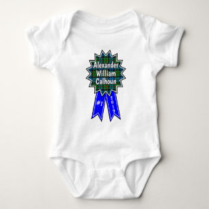 Clan Colquhoun #1 Award Blue Ribbon Baby Strampler