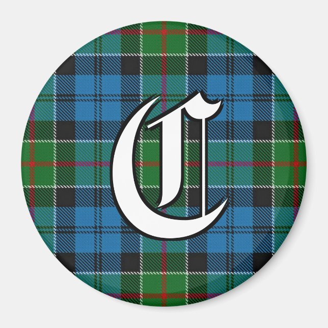 Clan Colquhoun Tartan Accents Magnet (Vorne)
