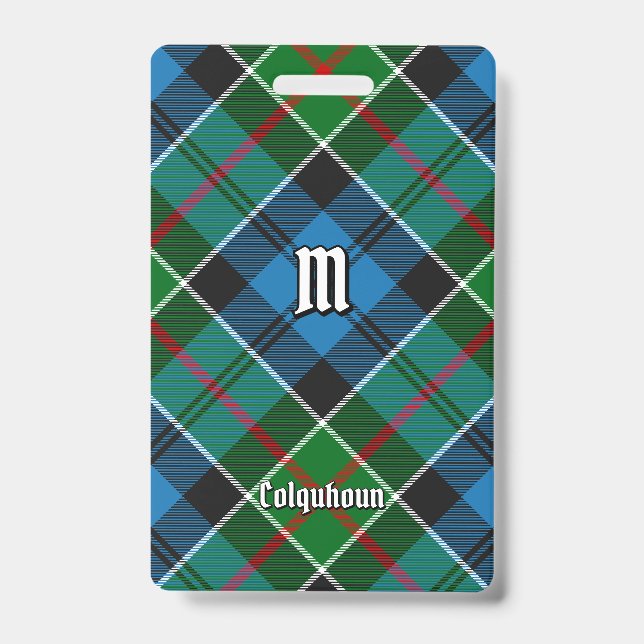 Clan Colquhoun Tartan Ausweis (Vorderseite)