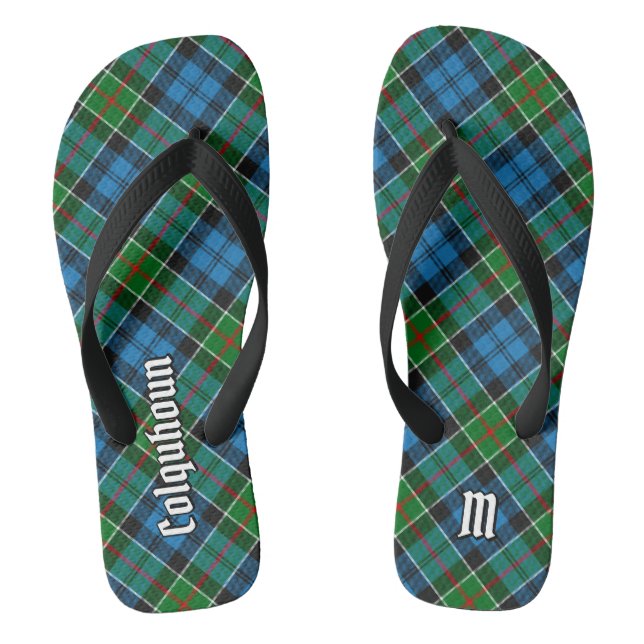 Clan Colquhoun Tartan Flip Flops (Fußbett)