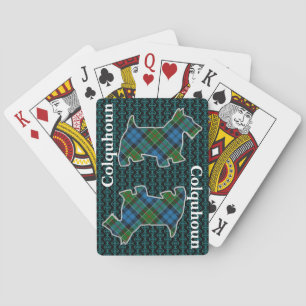 Clan Colquhoun Tartan Scottish Terrier Edition Spielkarten