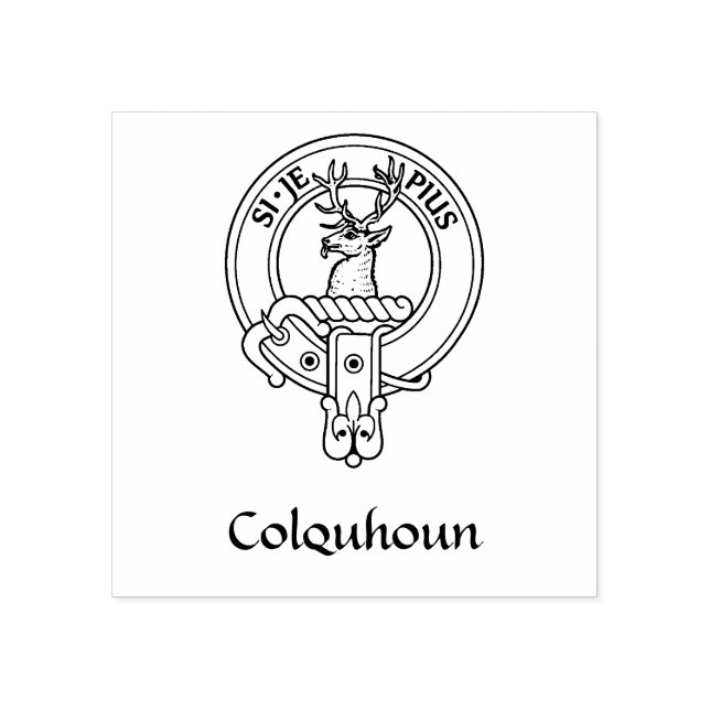 Clan Colquhoun Wappen Gummistempel (Prägung)
