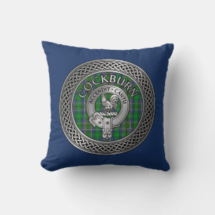 Clan Colquhoun Wappen & Tartan Knot Kissen