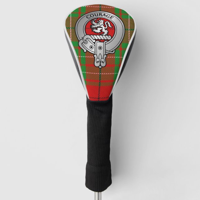 Clan Comyn | Cumming Wappen & Tartan Golf Headcover (Vorderseite)