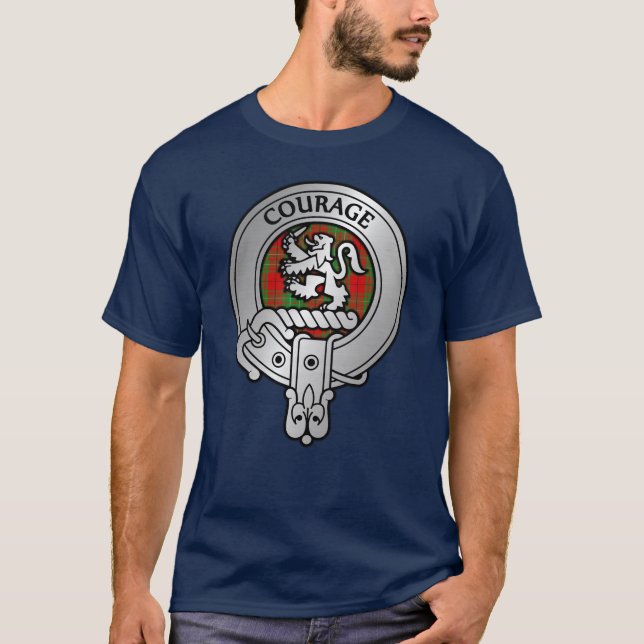 Clan Comyn | Cumming Wappen & Tartan T-Shirt (Vorderseite)