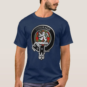 Clan Comyn   Cumming Wappen & Tartan T - Shirt
