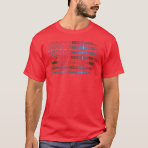 Clan Congilton Scottish tartan US Flaggenkilometer T-Shirt