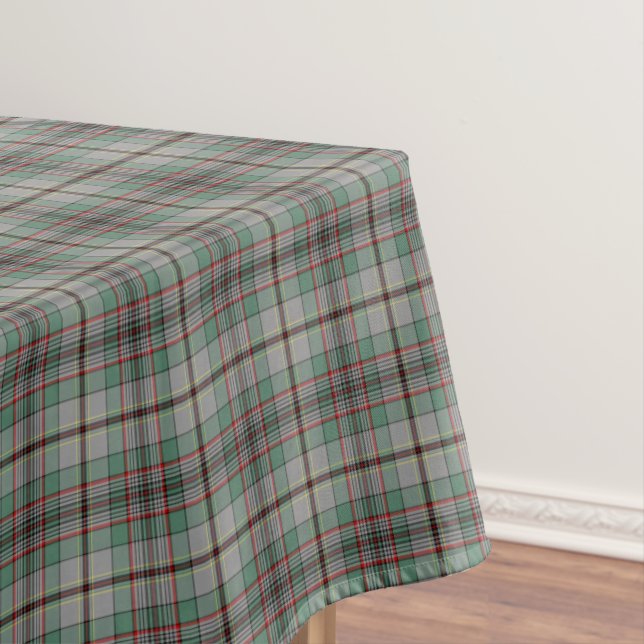 Clan Craig Gray und Green Scottish Tartan Tischdecke (Beispiel)