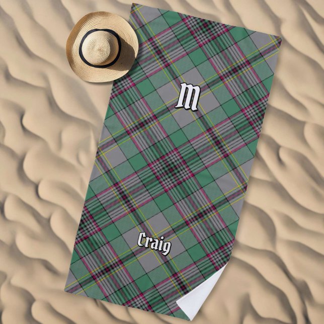 Clan Craig Tartan Beach Towel Strandtuch (Von Creator hochgeladen)