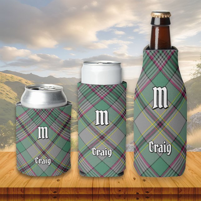 Clan Craig Tartan Can Cooler Dosenkühler (Von Creator hochgeladen)