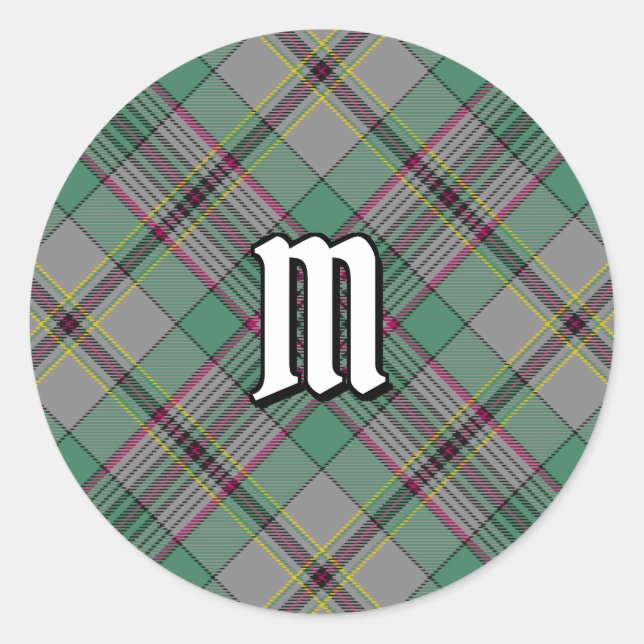 Clan Craig Tartan Classic Round Sticker (Vorderseite)