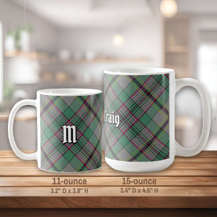 Clan Craig Tartan Coffee Tasse