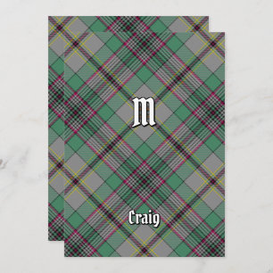 Clan Craig Tartan Einladung