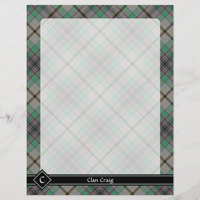 Clan Craig Tartan Flyer (Vorne)