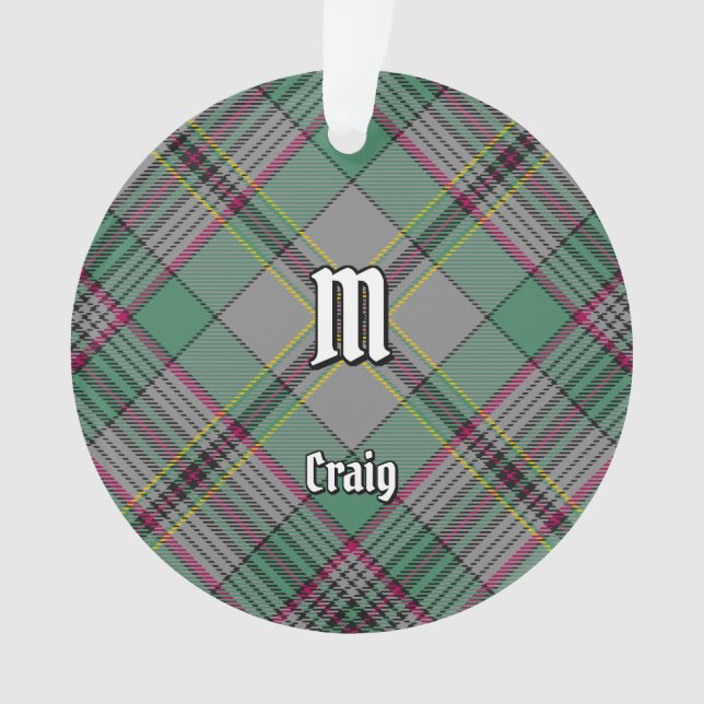 Clan Craig Tartan Ornament (Vorderseite)