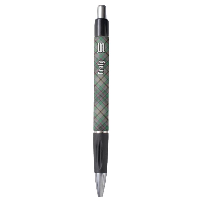 Clan Craig Tartan Pen Kugelschreiber (Vorderseite Vertikal)
