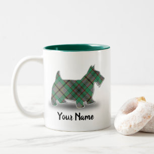 Clan Craig Tartan Scottish Terrier Zweifarbige Tasse