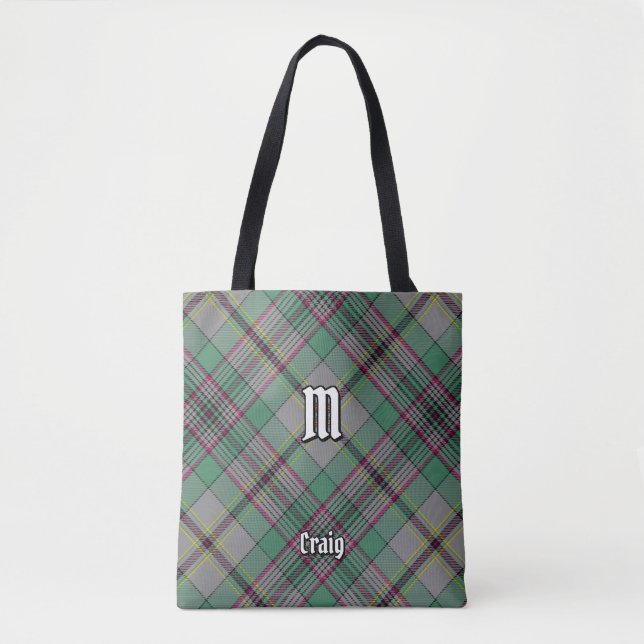Clan Craig Tartan Tote Bag (Vorderseite)