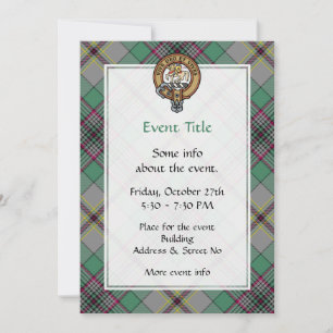 Clan Craig Wappen Einladung