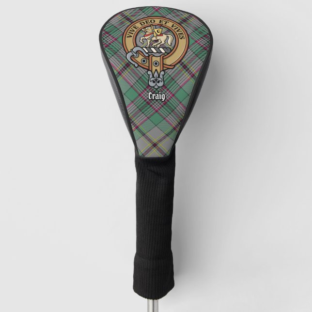 Clan Craig Wappen Golf Head Cover Golf Headcover (Vorderseite)