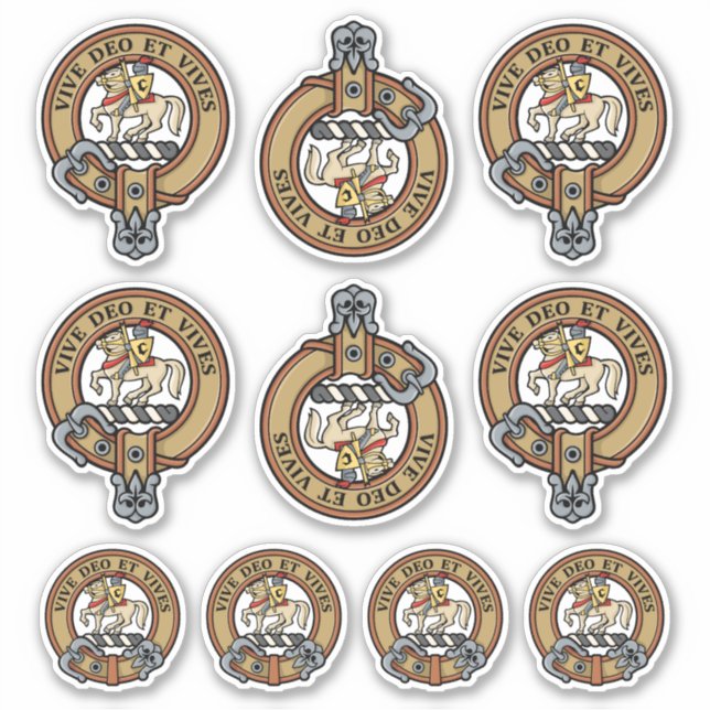 Clan Craig Wappen Sticker Set (Vorderseite)