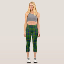 Clan Cranstoun Tartan Capri Leggings