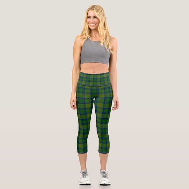 Clan Cranstoun Tartan Capri Leggings (Vorderseite)