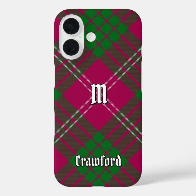Clan Crawford Tartan Case-Mate iPhone Case (Rückseite)