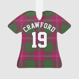 Clan Crawford Tartan Christmas Jersey Ornament