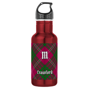 Clan Crawford Tartan Edelstahl-Wasserflasche Edelstahlflasche