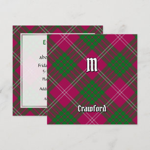 Clan Crawford Tartan Einladung