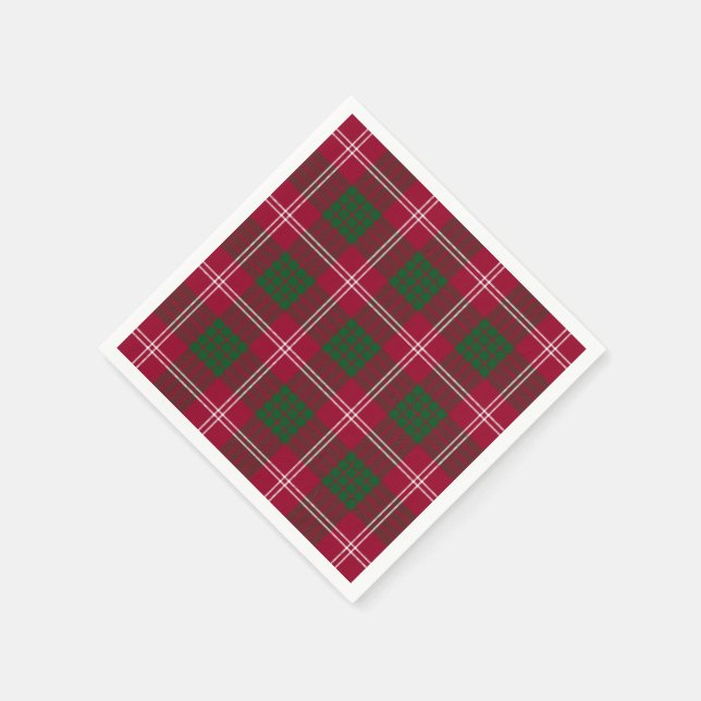 Clan Crawford Tartan Kariert Serviette (Ecke)