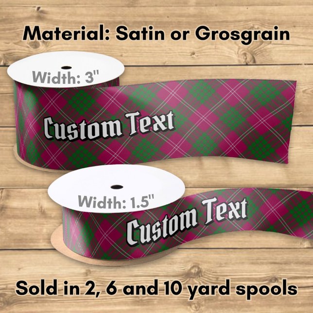 Clan Crawford Tartan Satin Ribbon Satinband (Von Creator hochgeladen)