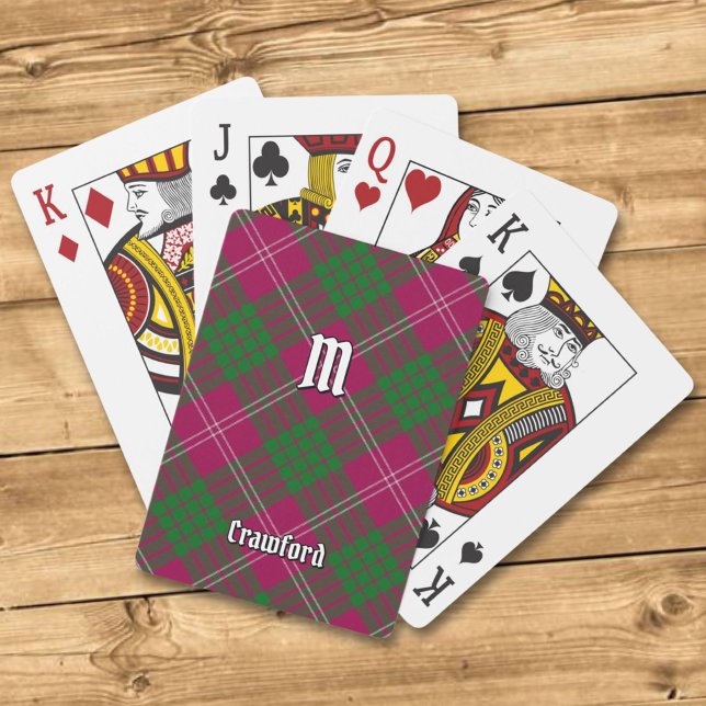 Clan Crawford Tartan Spielkarten (Von Creator hochgeladen)
