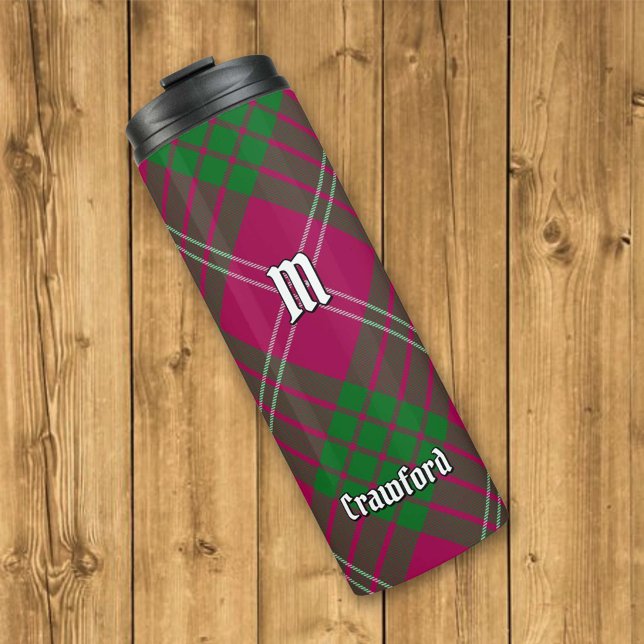 Clan Crawford Tartan Thermal Tumbler Thermosbecher (Von Creator hochgeladen)