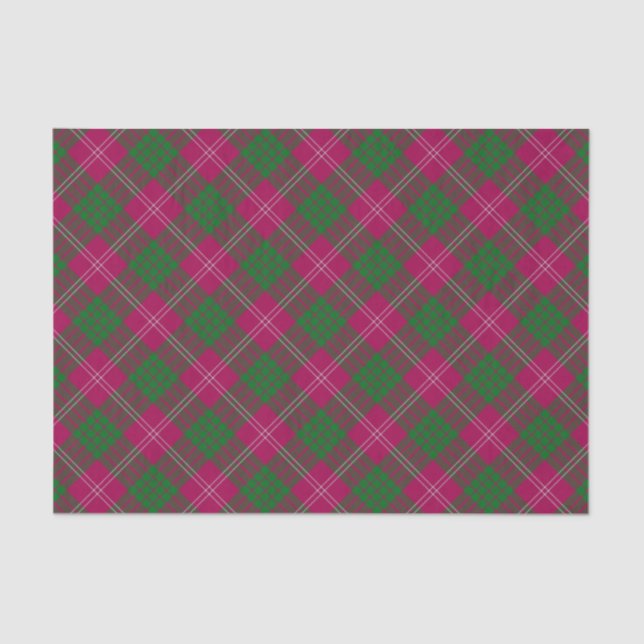 Clan Crawford Tartan Tissue Paper Seidenpapier (Vorderseite)