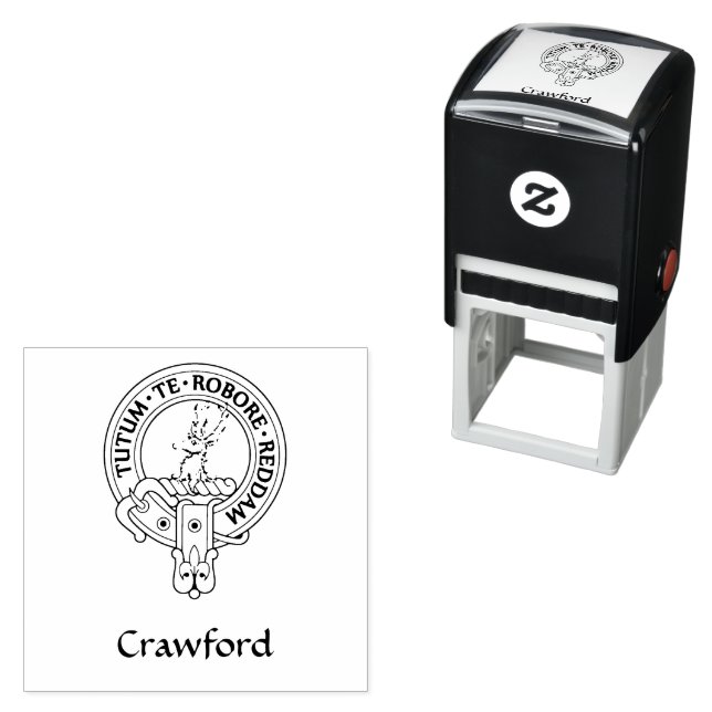 Clan Crawford Wappen Permastempel (Beispiel)
