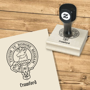 Clan Crawford Wappen Rubber Briefmarke Gummistempel
