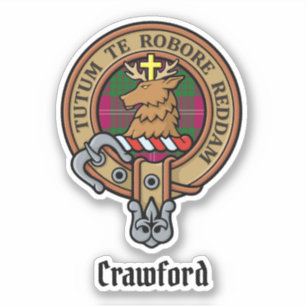 Clan Crawford Wappen Sticker