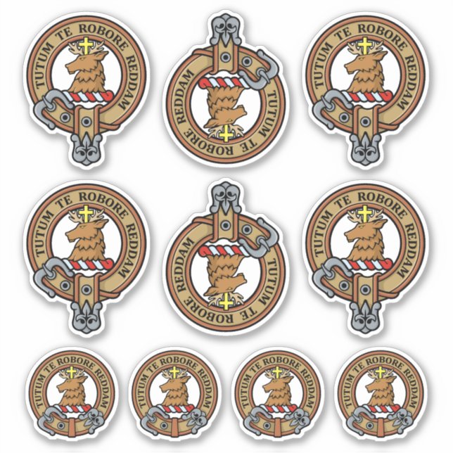 Clan Crawford Wappen Sticker Set (Vorderseite)